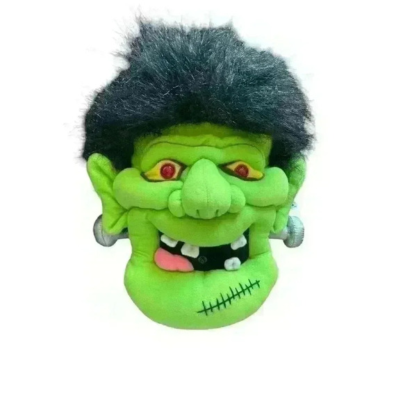 Vintage Frankenstein Halloween Motion Sensor Talking Head - Picture 1 of 7